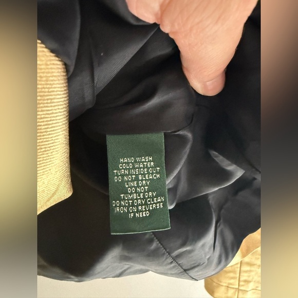 Ralph Lauren Metallic Gold Double Breasted Belted Twill Trench Coat Womens SZ MP - Picture 6 of 9